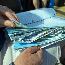 Our map was baptised with cereal milk onboard, yuk!