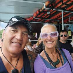 The ferry, part of the cost, returns you from the end of lower falls to start of upper falls