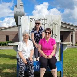 This was in Monticello, KY where the youth community painted dozens of giant chairs around town