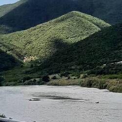 bus route along the river