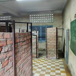 The cells they built in the old classrooms