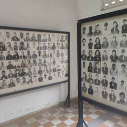 Some of the faces of the people who suffered at this prison