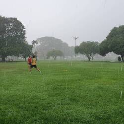 Wir spielen unter besten Bedingungen Rundnetz!