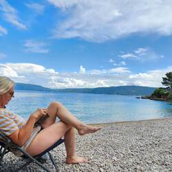 unser einsamer Strand