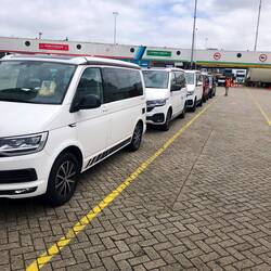 Warten aufs Boarding