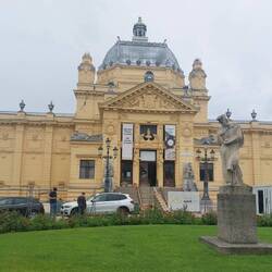 Palace front entrance, now Zagreb Art Pavillion