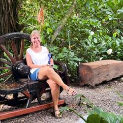 allein im botanischen Garten Soufriere