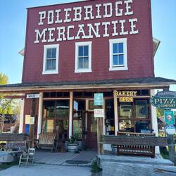 Off grid mercantile with great pastries and fine coffee!