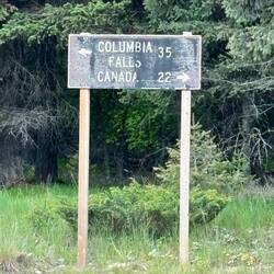 The 35 miles to/from Columbia Falls is a dirt road. Takes an hour!