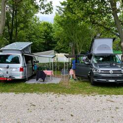 auf dem Camp in Cuneo