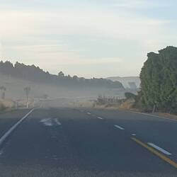 Ground fog coming into moeraki
