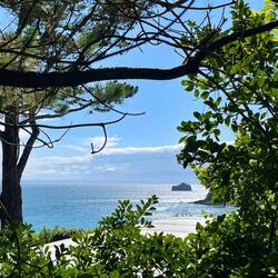 Ausblick von unserem Stellplatz