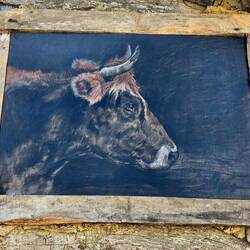 Artwork adorns walls everywhere!