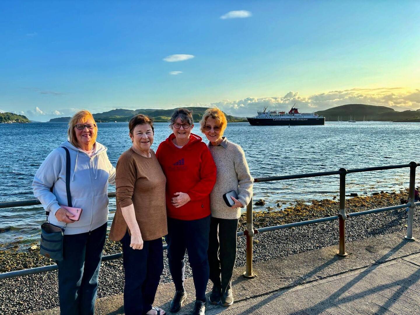 Out front of Oban Bay Hotel