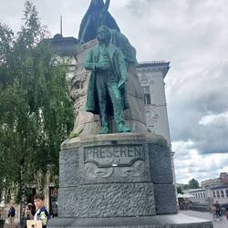 A famous Slovenian artist, for whom the Square we were standing in was named after him