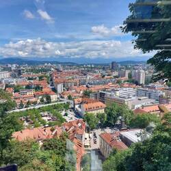 View from atop Ljubljanski Castle