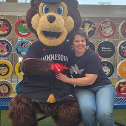 And snagged a picture with the Twins mascot TC.