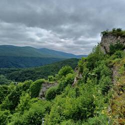 Blick in den Burghof, wir haben ein weilchwn gebraut um zu erkennen, das wir in der Burg standen.