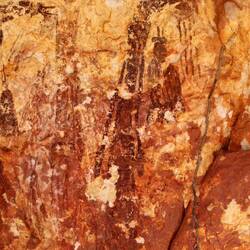 The paintings are much clearer in photos such as these compared with real life
