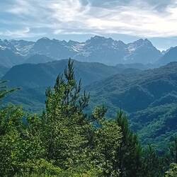Chiseled Caucasus appears right from the first road crossing