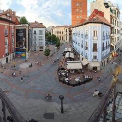 View from our balcony at 'Hotel Norte y Londres'