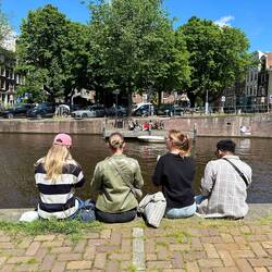 Lunch by the canal
