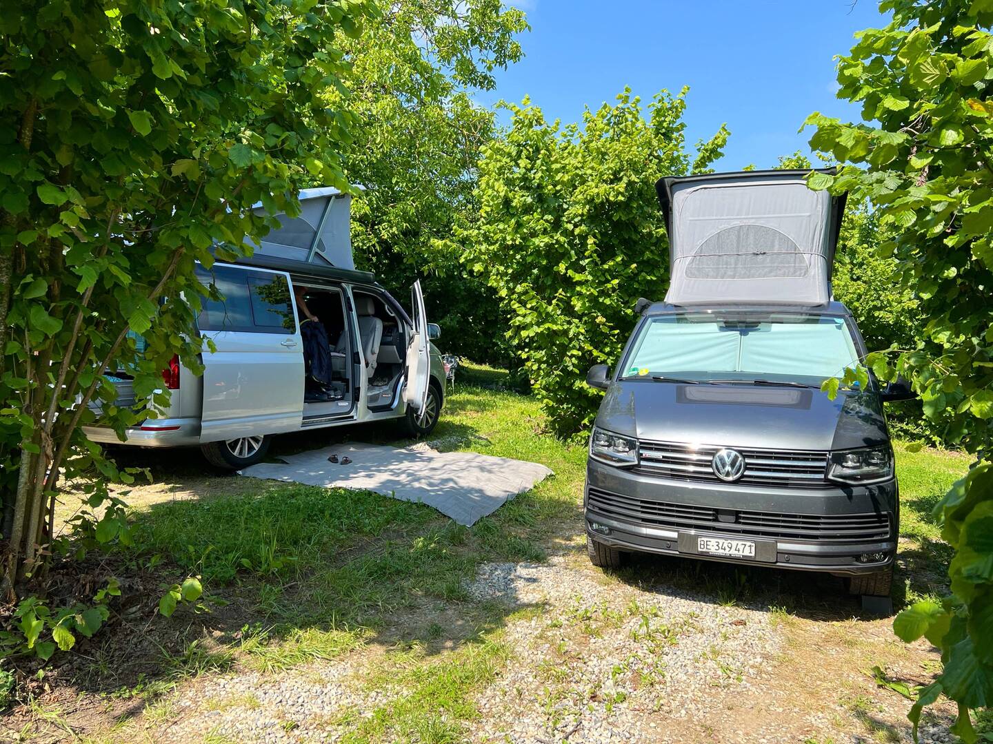 auf dem Camping sole langhe