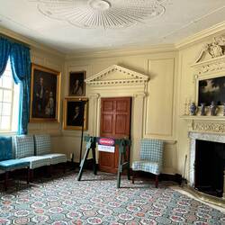 Sitting room while waiting for George and/or Martha