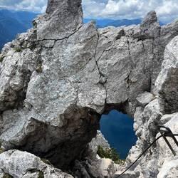 Über den fordernden Naturfreundesteig suche ich den Weg hinab.