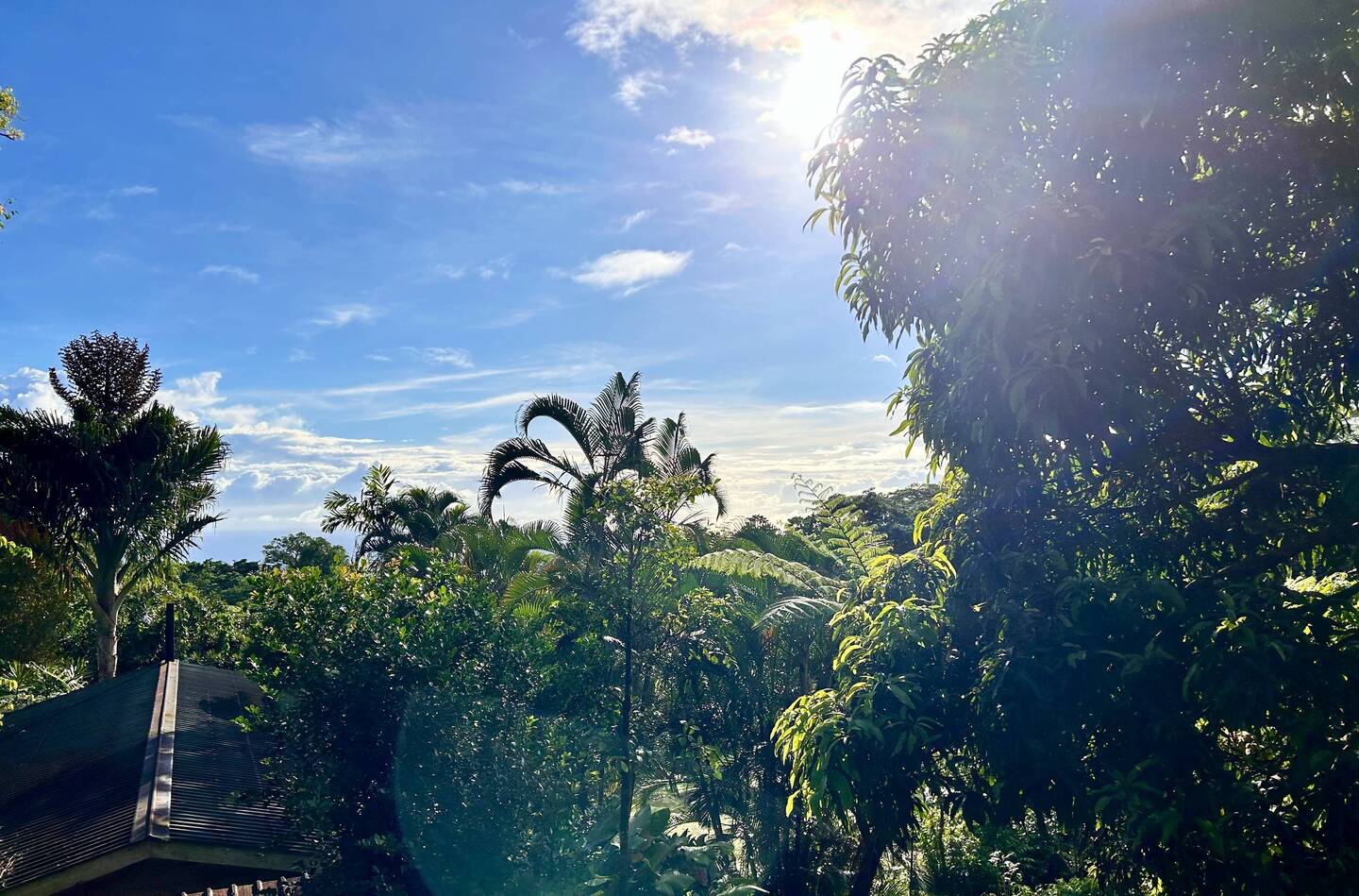 The day started very sunny