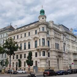 Grand architecture of 4 floors with the fifth floor Penthouse apartments