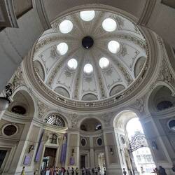 The domed roof above the underpass