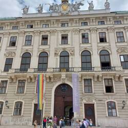 Main Entrance to the Royal Chambers of the Palace now used by Austria's President