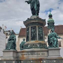 Statue of Francis II Holy Roman Emperor (then Emperor of Austria) by sculptor Pompeo Marchesi