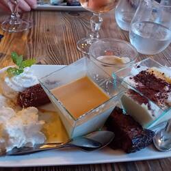 An epic café gourmand for dessert