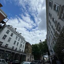 Cute little street in the middle of London (hotel around the corner)