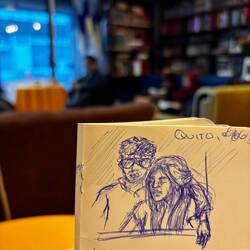 Kritzeleien aus dem Buchcafé