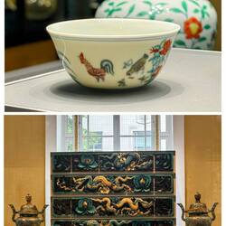 Expensive little cup and a priceless stone carving