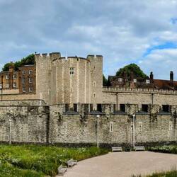 A glimpse of the Tower of London