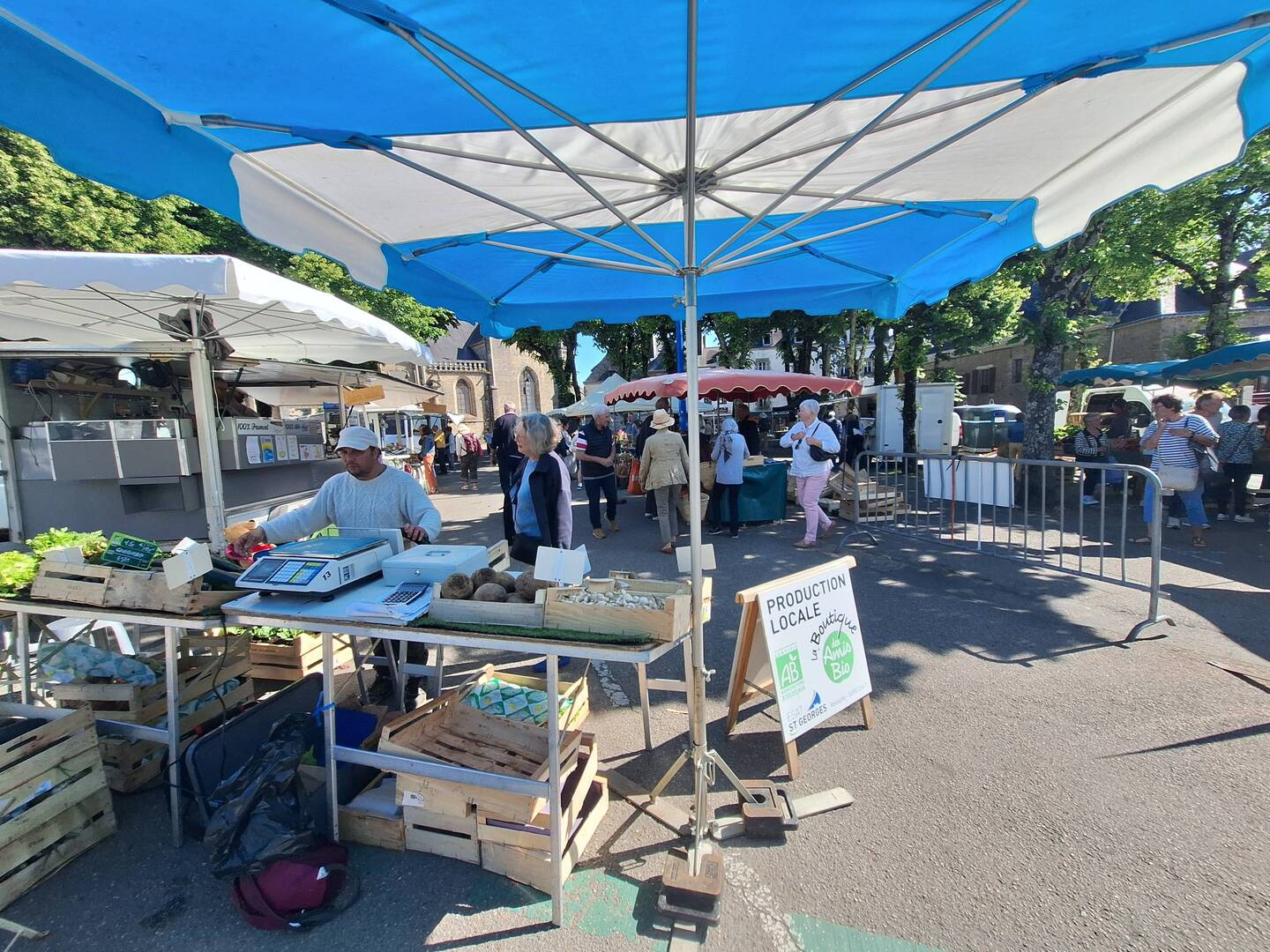 regionale Produkte auf dem Wochenmarkt