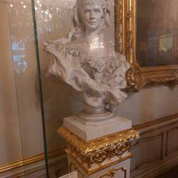 A marble bust of the Empress
