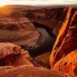 Horseshoe Bend in perfect lighting