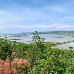 Und noch einmal der Blick auf die Saline von oben