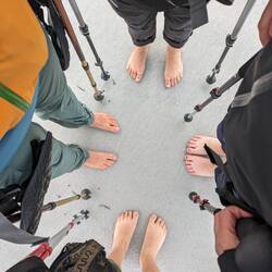 Am Strand hemer d Füess chli usglüftet