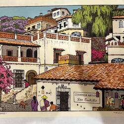 Yoshida print of Taxco Mexico!
