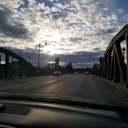 Pretty bridge across the river.