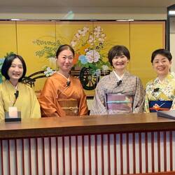 The women at front desk of the Kyoto Ryokan where we stayed