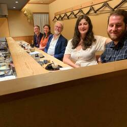 The family at end of our last dinner together