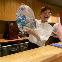 For our dinner! With the sous chef