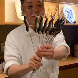 Those same fish, ready for grilling! With chef